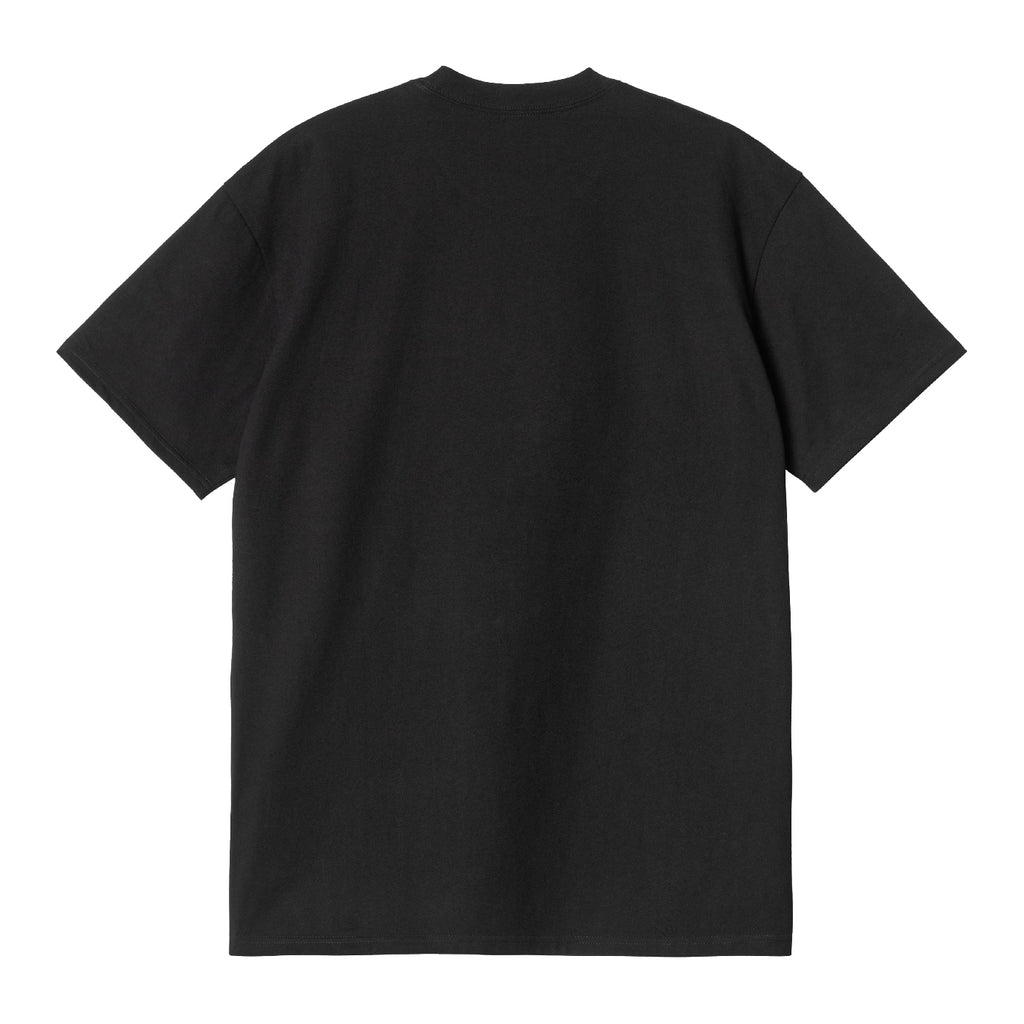 Carhartt WIP Pocket Heart T Shirt - Black / Black - back