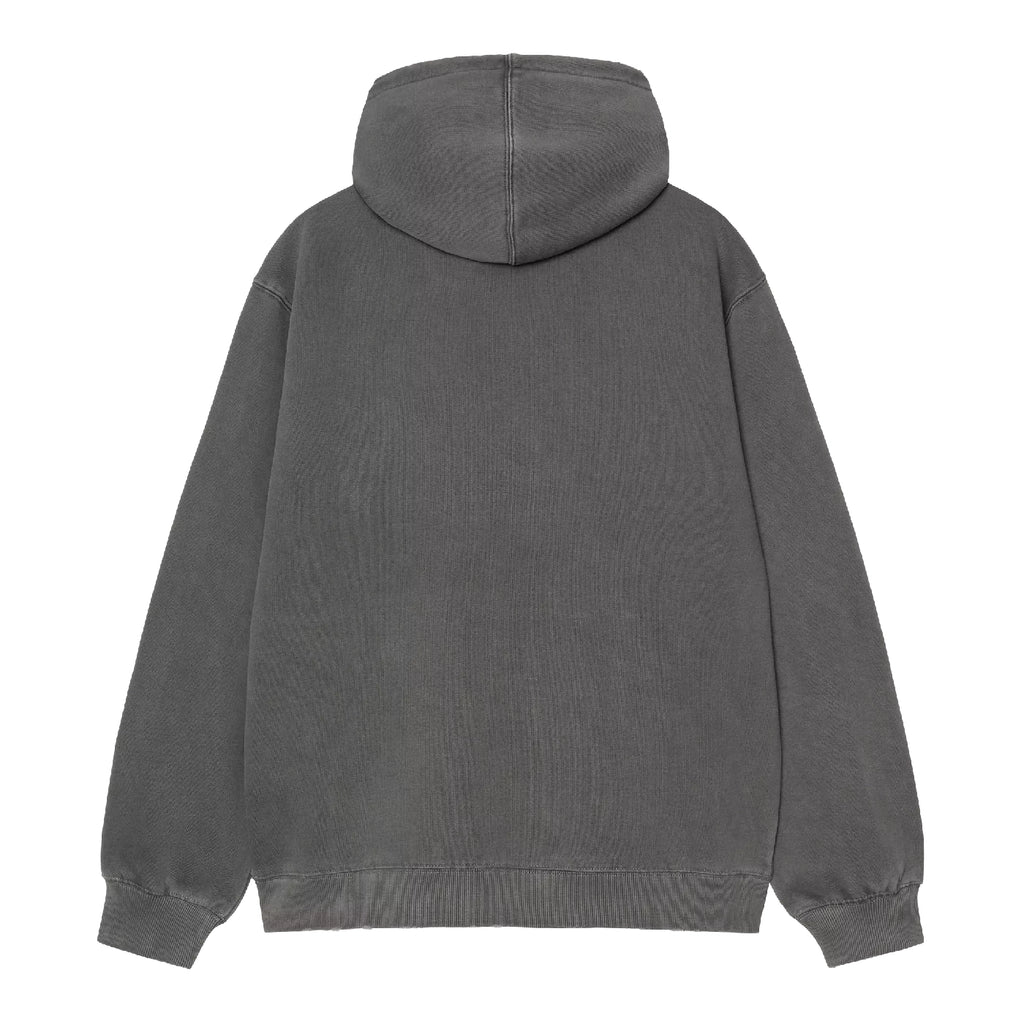Carhartt WIP Hooded Torion Sweat Hoodie - Black grind wash - back