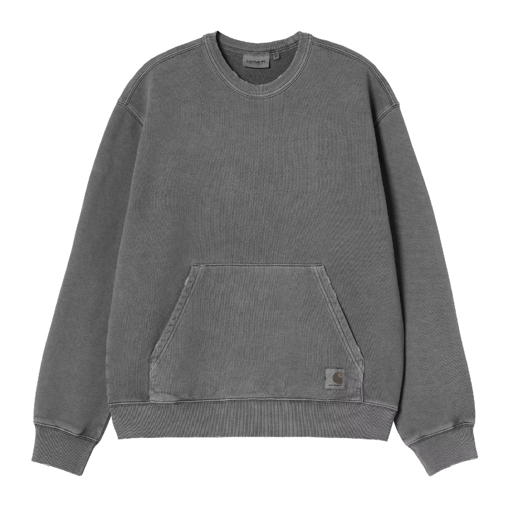 Carhartt WIP Torion Sweat - Black grind wash - front