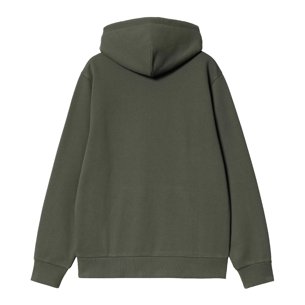 Carhartt WIP Hooded Script Embroidery Sweat - Opuntia / White - back