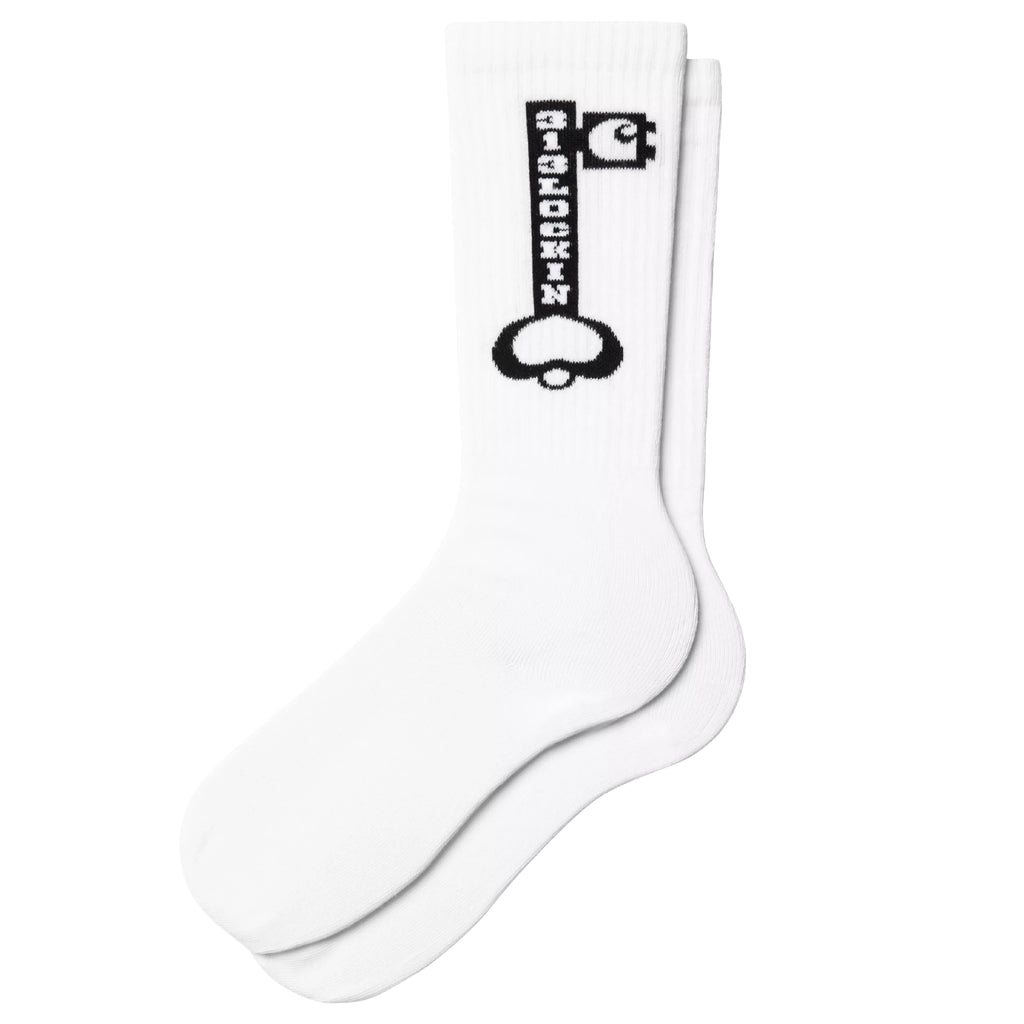 Locked Socks in Black / White by Carhartt WIP | Bored of Southsea