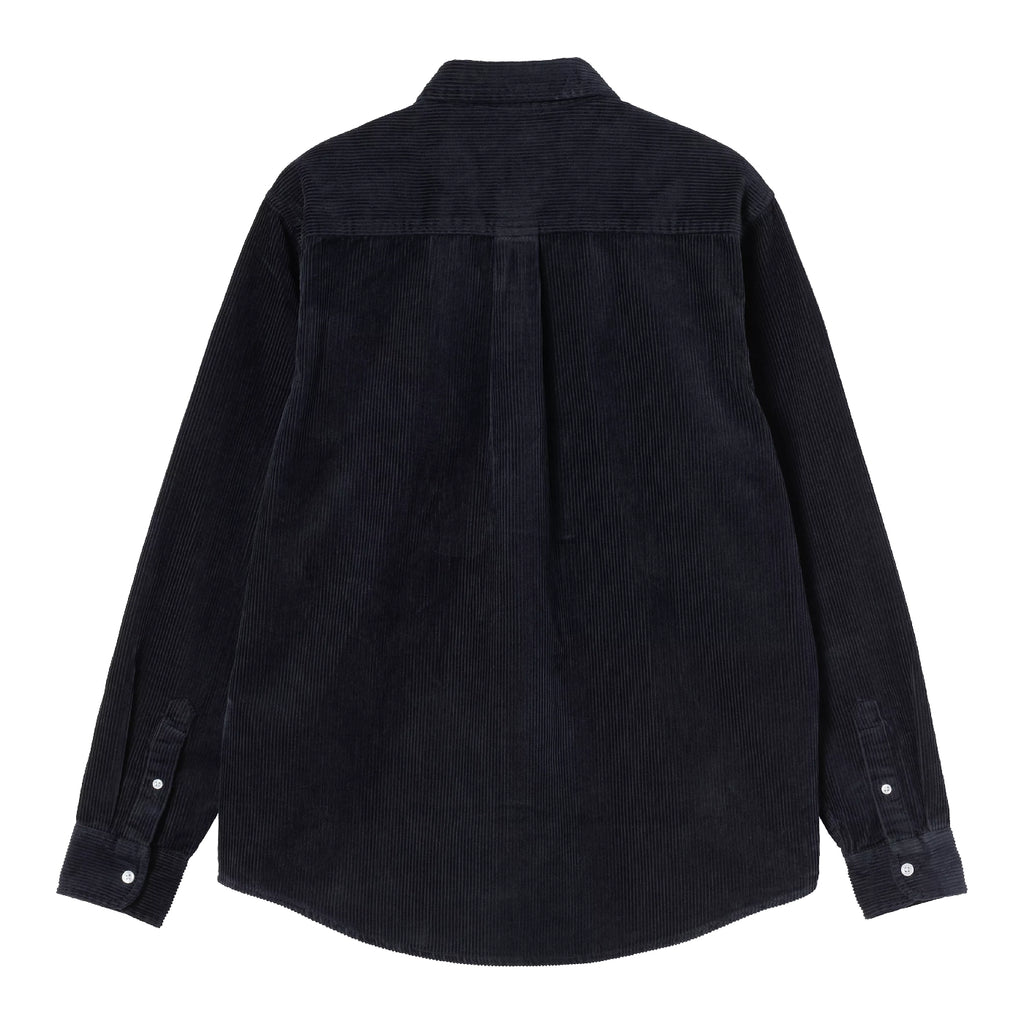 Carhartt WIP L/S Madison Cord Shirt - Dark Navy / Dark Navy - back