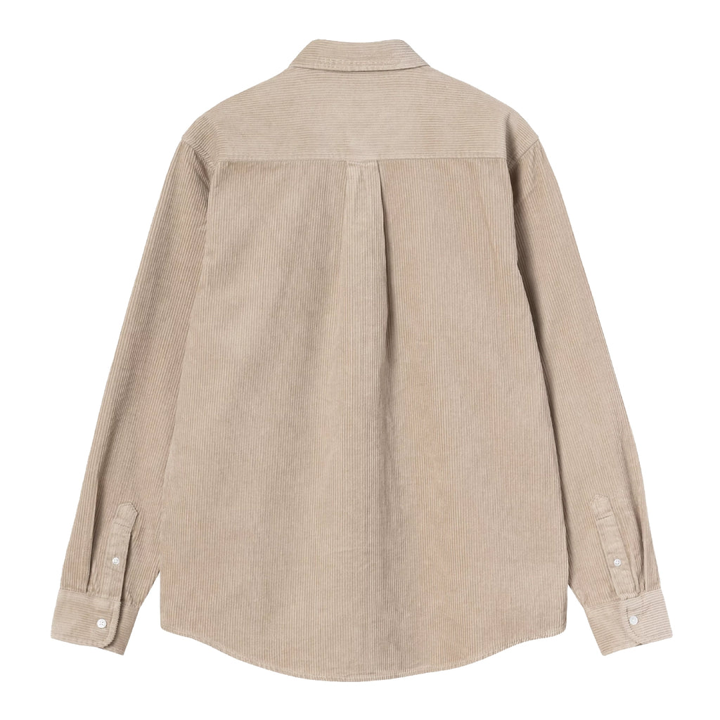 Carhartt WIP L/S Madison Cord Shirt - Wall / Wall - back