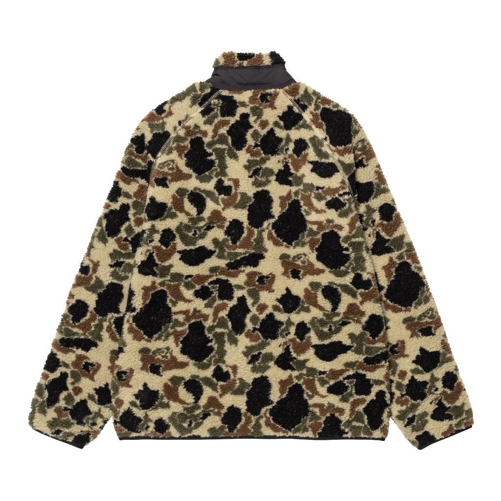 Carhartt WIP Prentis Liner Jacket - Camo Duck Jacquard Green / Black - back