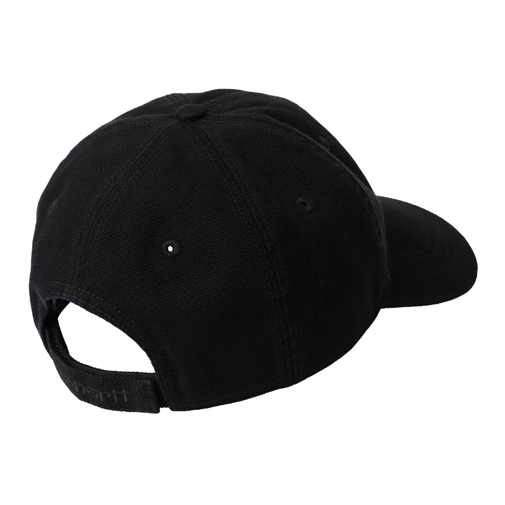 Carhartt WIP Selby Canvas Cap - Black Stone Washed - back