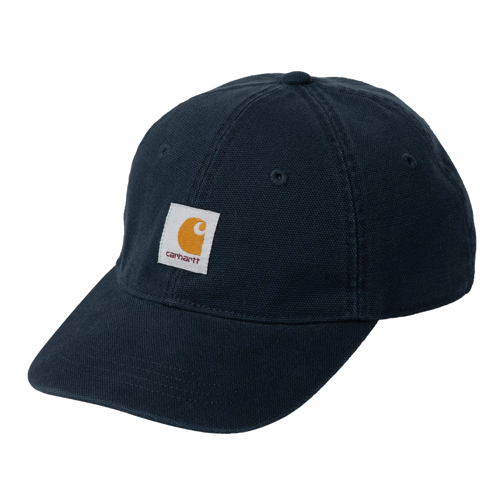 Carhartt WIP Selby Canvas Cap - Deep Night Stone Washed - front
