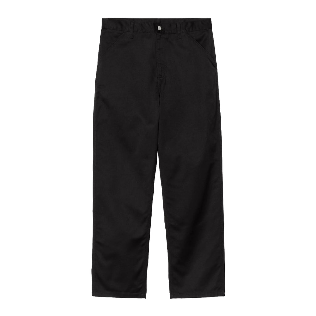 Carhartt WIP Simple Pant - Black stone canvas - front