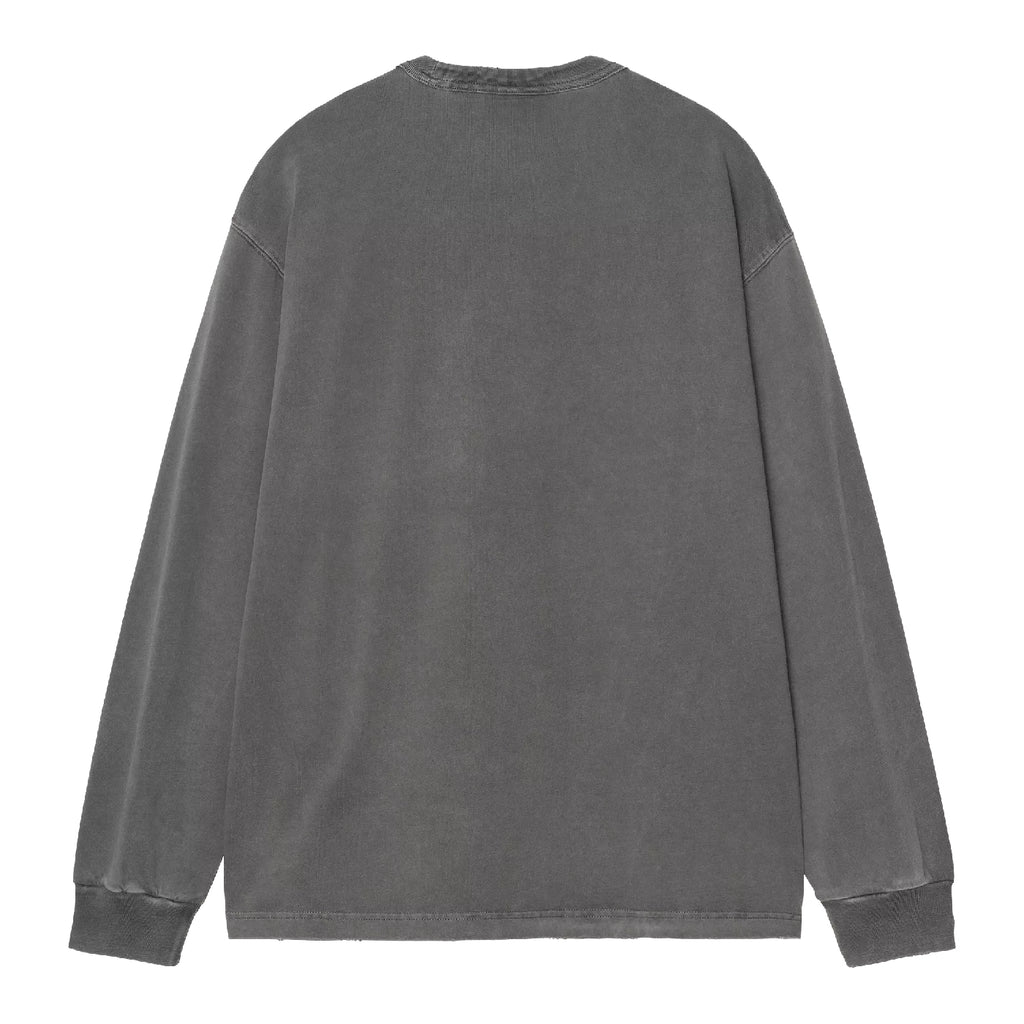 Carhartt WIP L/S Torion Pocket T Shirt - Black grind wash - back