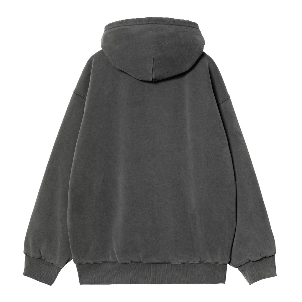 Carhartt WIP Hooded Vista Jacket Hoodie - Black garment dyed - back