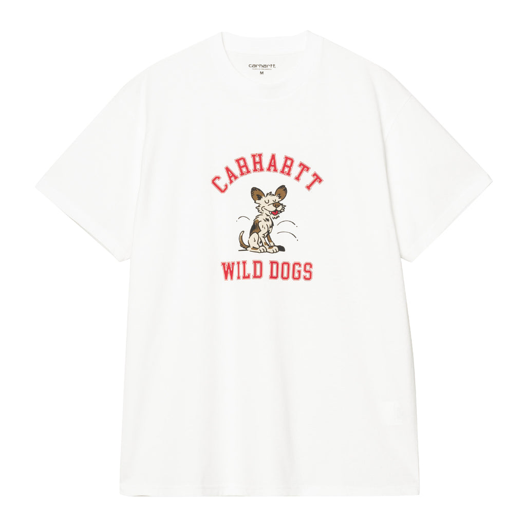 Carhartt WIP Wild Dog T Shirt - White - front