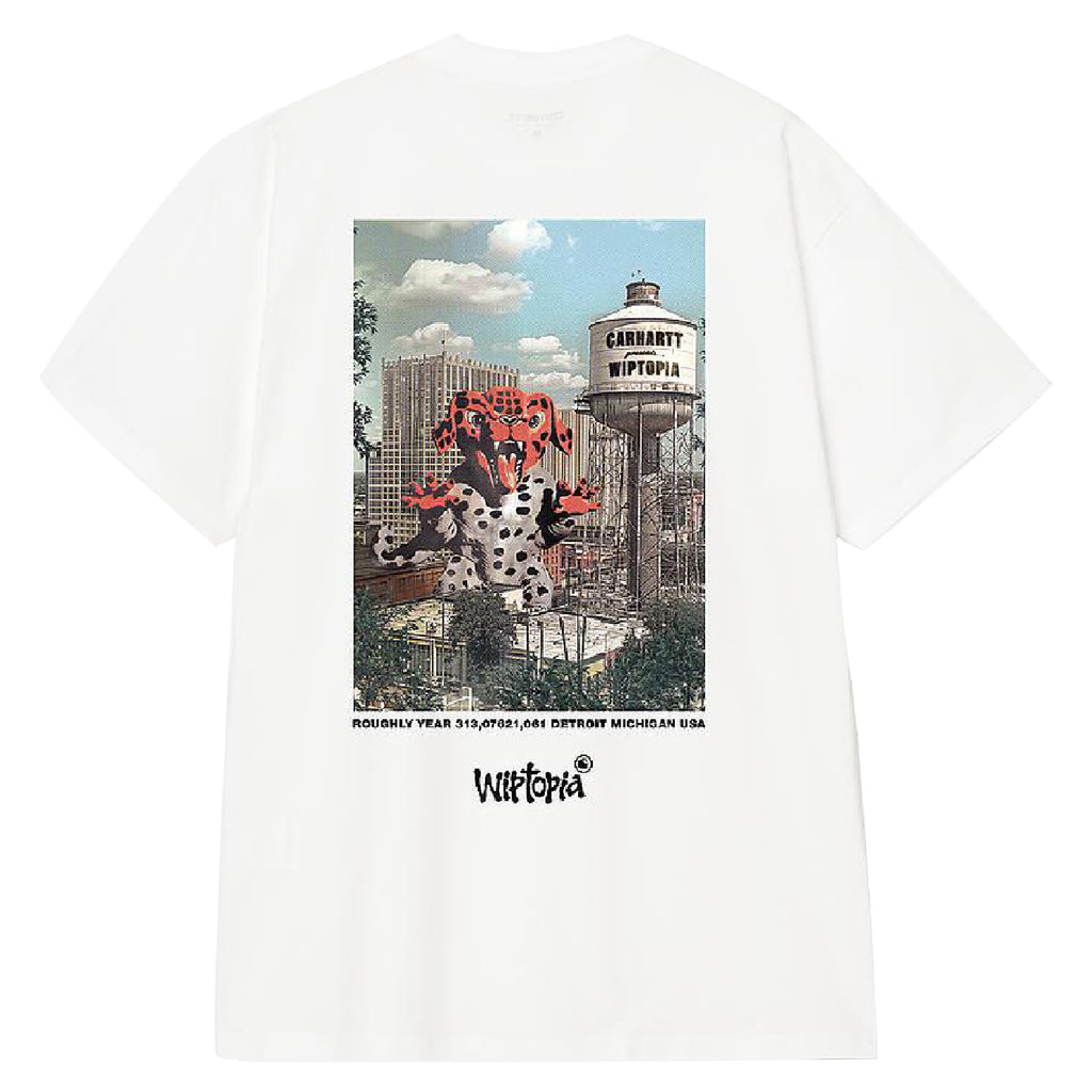 Carhartt WIP Wiptopia T Shirt - White - back
