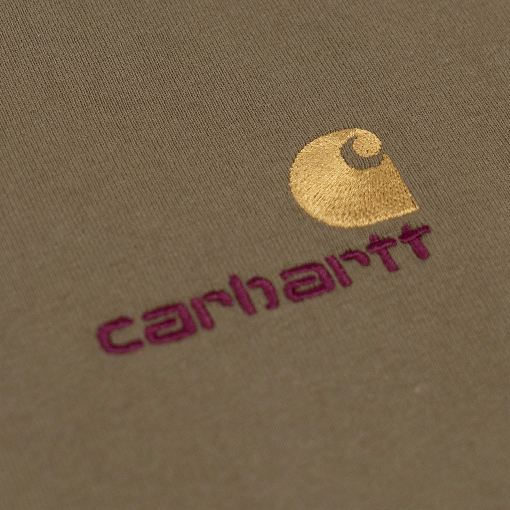 American Script T Shirt in Larch by Carhartt WIP - closeup