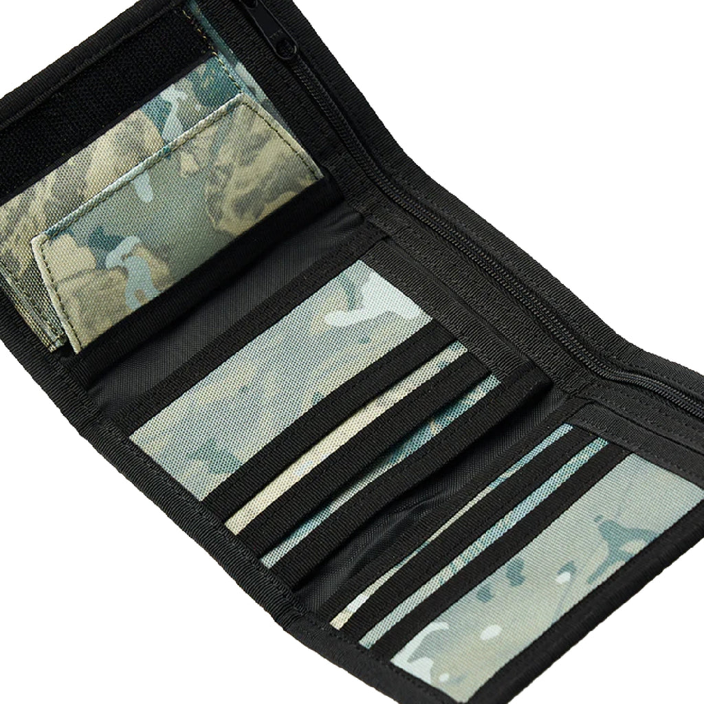 Carhartt WIP Alec Wallet - Camo Combi Green - open
