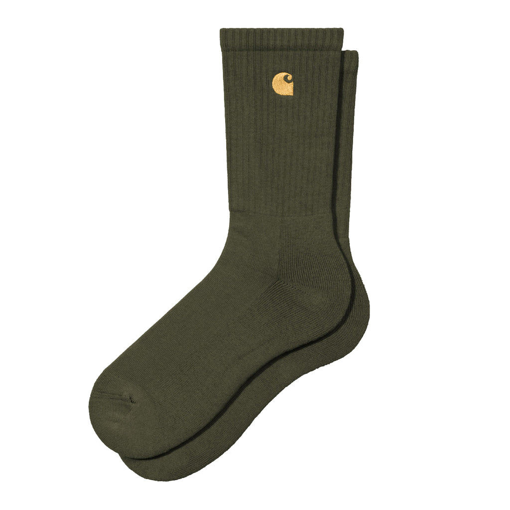 Carhartt WIP Chase Socks - Olive / Gold - main