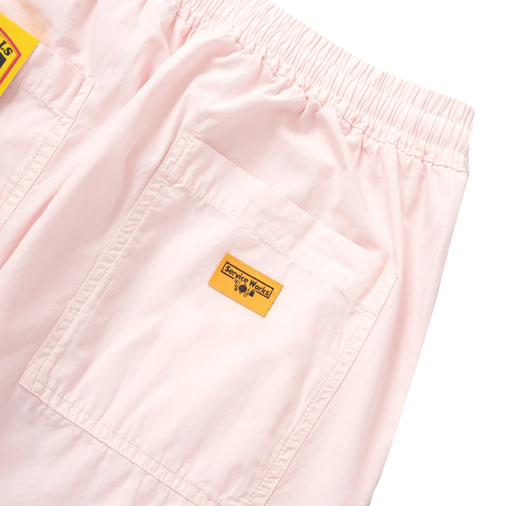 Service Works Poplin Chef Pant - Dusty Pink - label