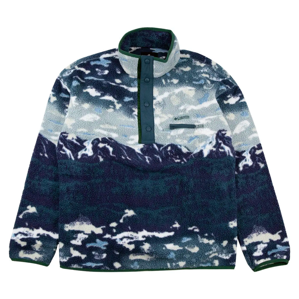Columbia Helvetia II Printed Half Snap Fleece - Crushed Blue Sisters - main