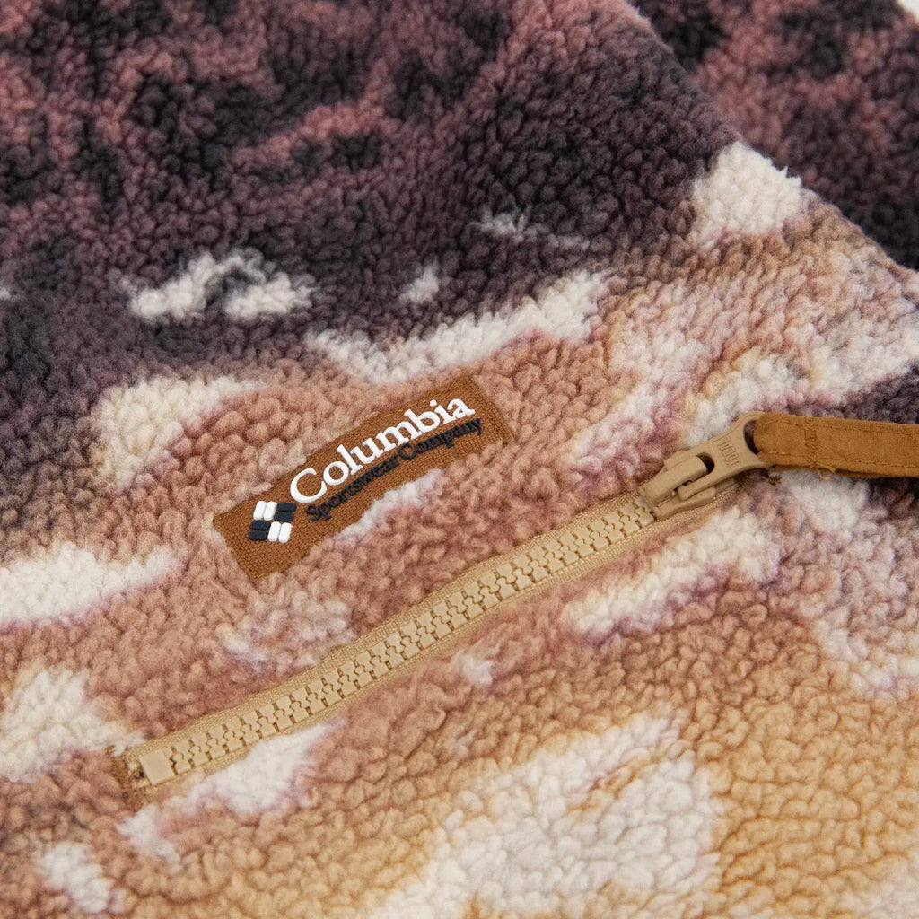 Columbia Helvetia II Printed Half Snap Fleece - Camel Brown Sisters - zip
