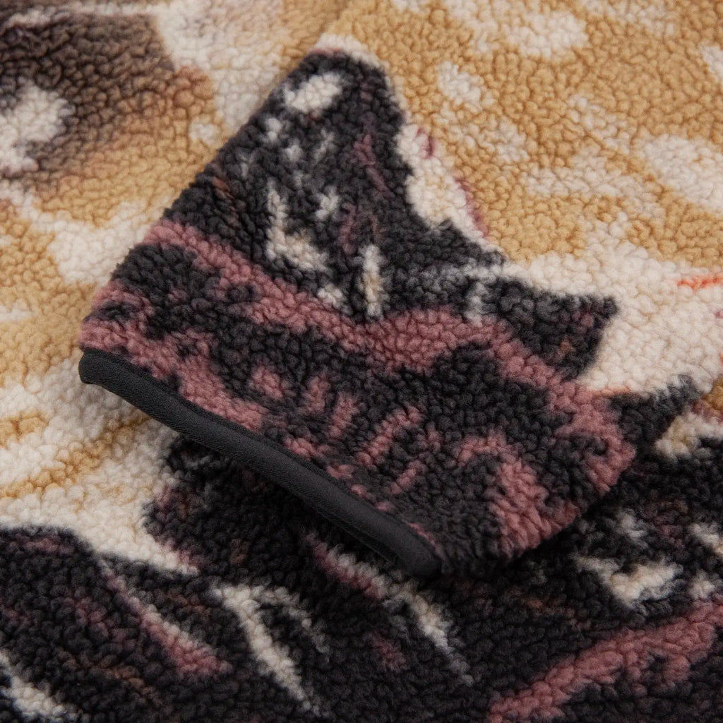 Columbia Helvetia II Printed Half Snap Fleece - Camel Brown Sisters - cuff