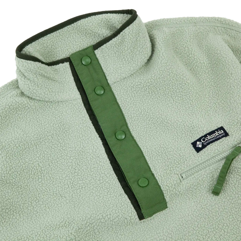 Columbia Helvetia II Half Snap Fleece Fleece - Safari - neck