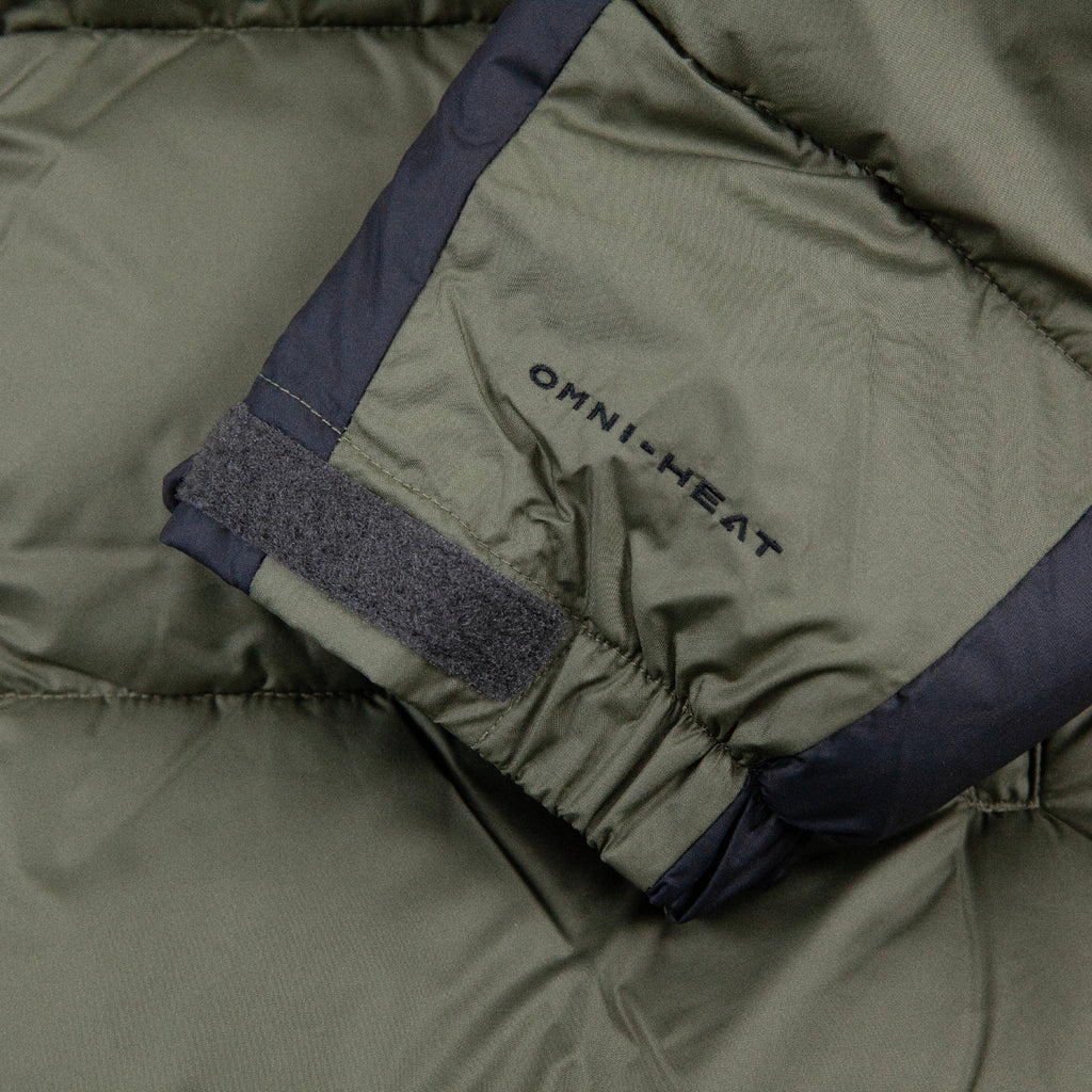 Columbia Pike Lake II Jacket - Stone Green / Shark - cuff