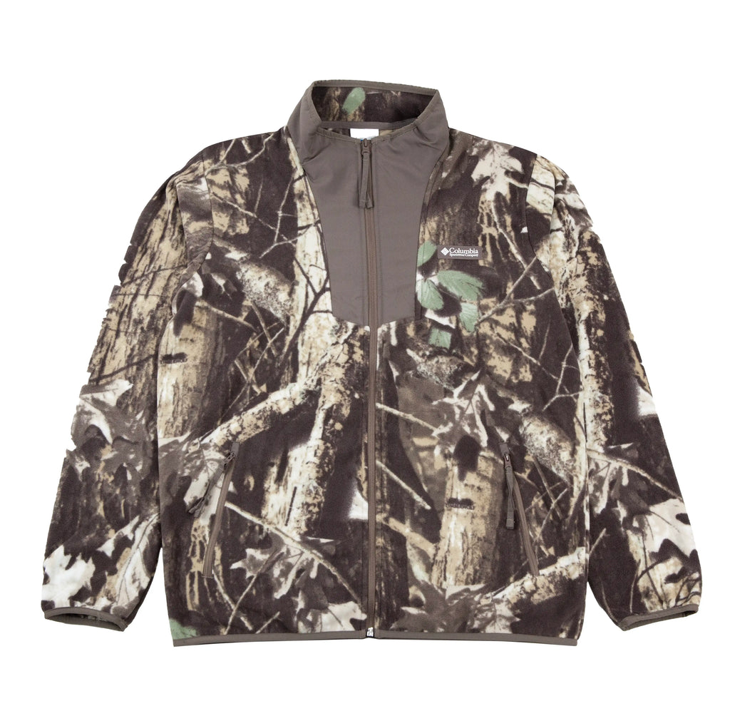 Columbia Sequoia Grove Printed Full Zip Fleece - Iron Timberwolf - main