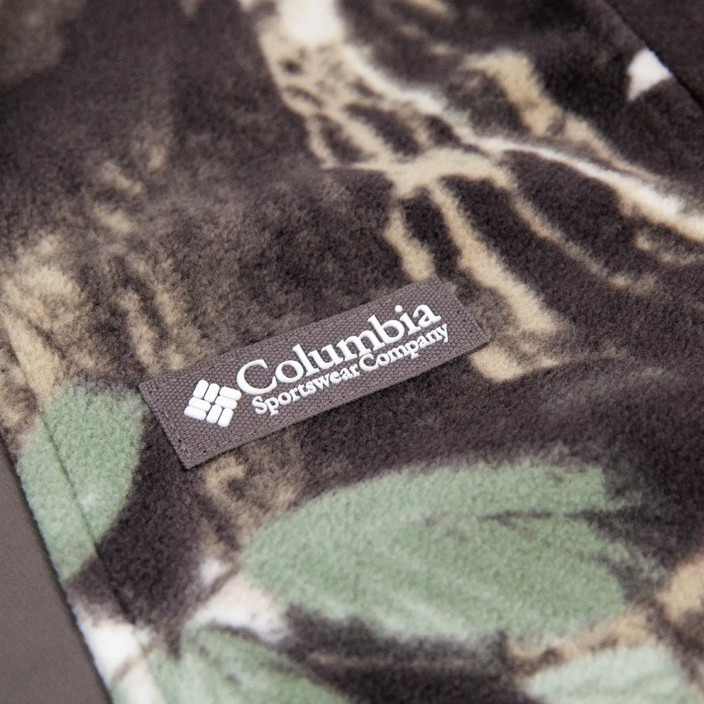 Columbia Sequoia Grove Printed Full Zip Fleece - Iron Timberwolf - label