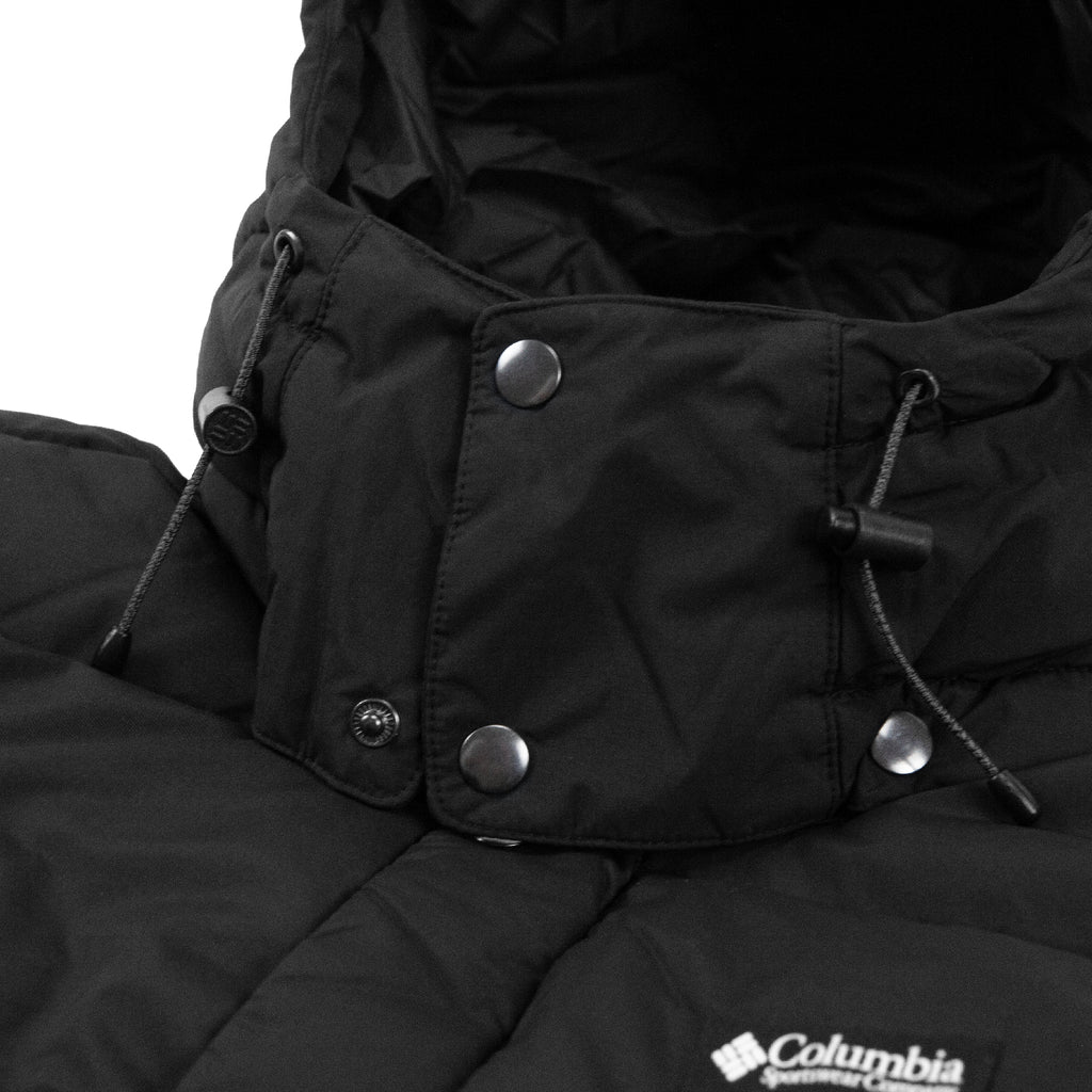 Columbia Wallowa Down Hooded Jacket - Black - neck