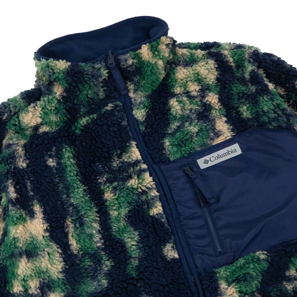 Columbia Winter Pass Reversible Fleece - Collegiate Navy / Tracks - front