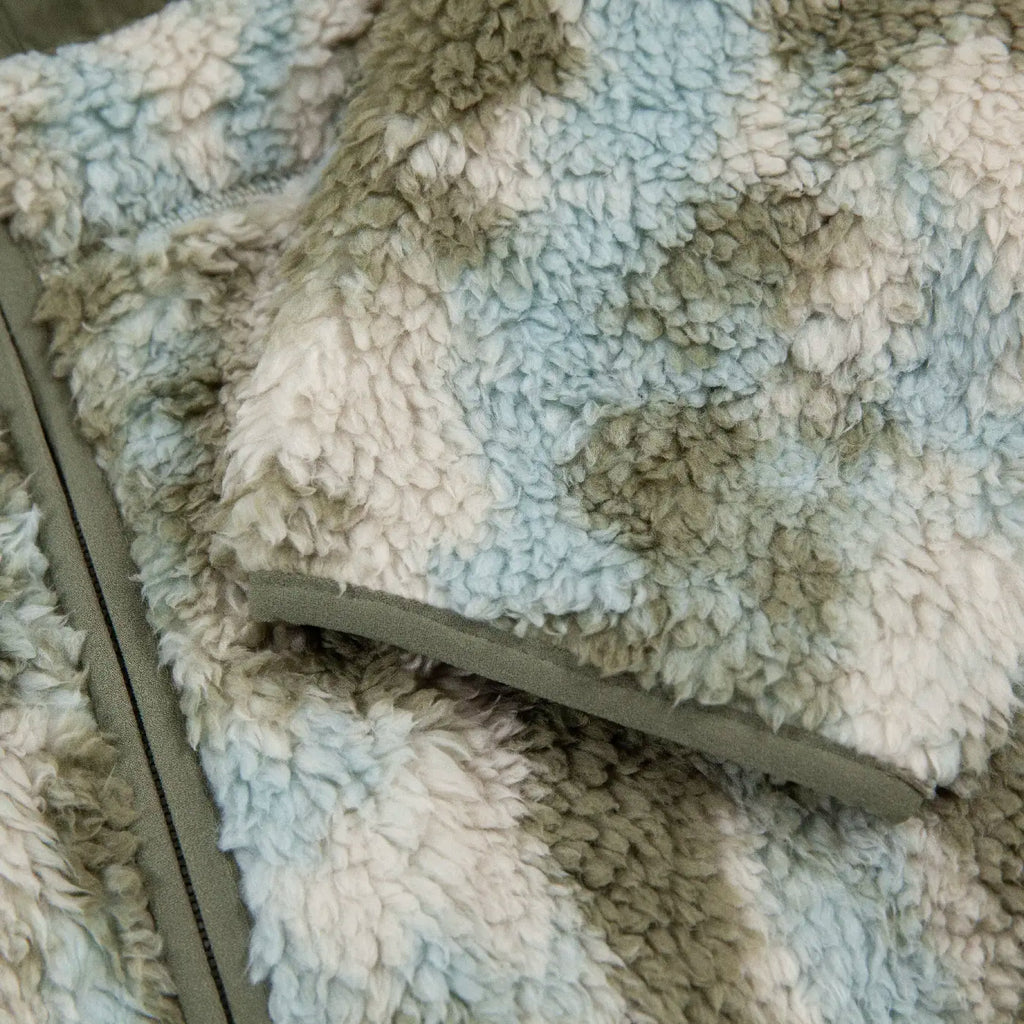 Columbia Winter Pass Reversible Fleece - Stone Green / Tracks - cuff