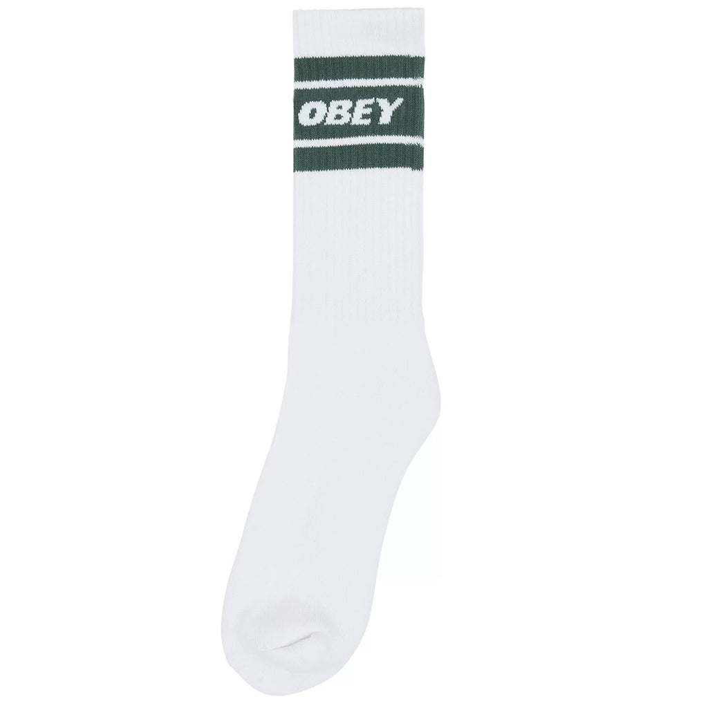 Obey Cooper Socks - White / Dark Cedar