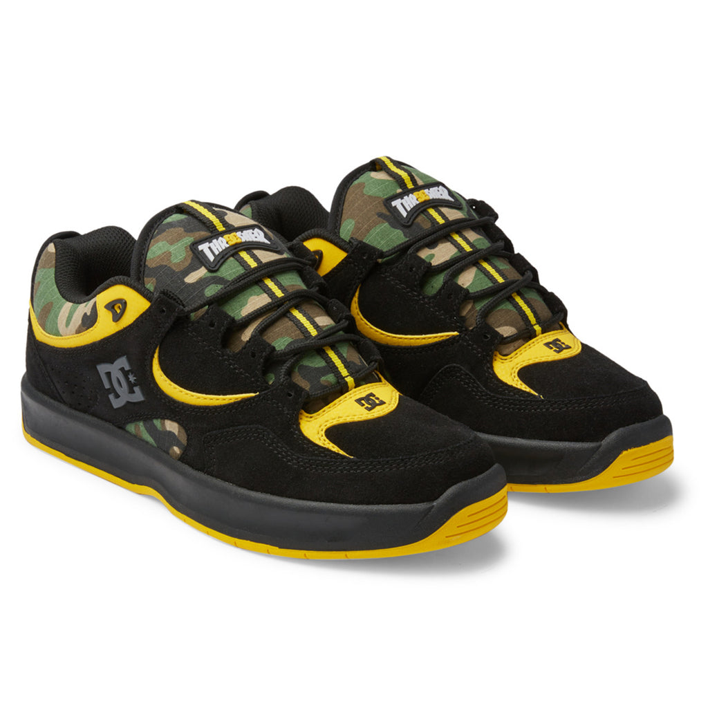 DC x Thrasher Kalynx Shoes - Camo / Black / Yellow - pair
