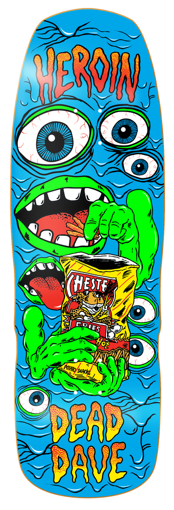 Heroin Skateboards Dead Dave Mutate or Die Skateboard deck 10.1" - main