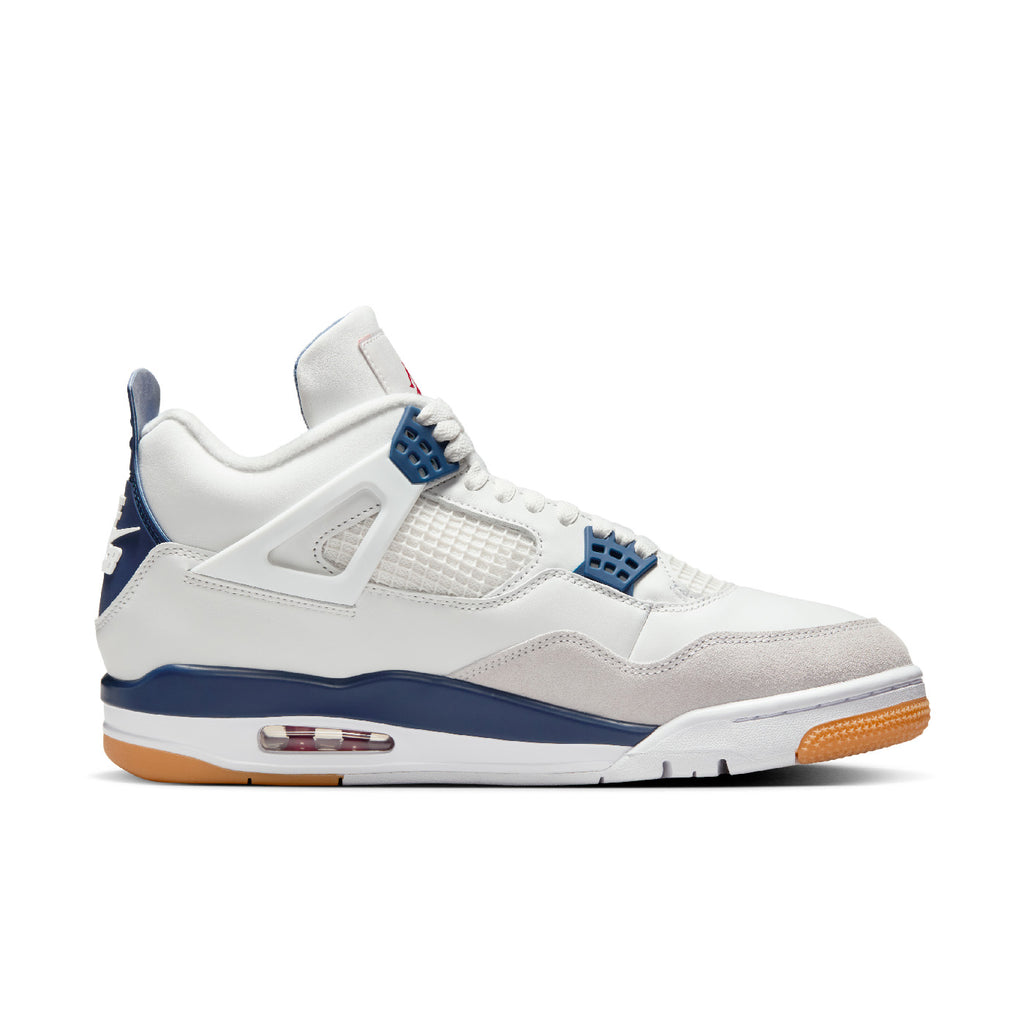 Nike SB x Air Jordon 4 Shoes - Summit White / White - Navy - Neutral Grey - main