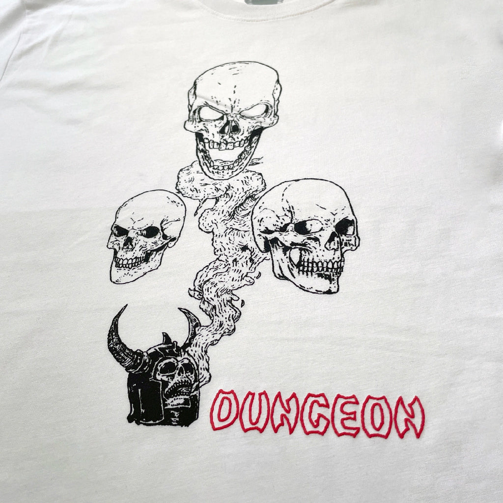 Dungeon No Body Lives T Shirt - White - closeup