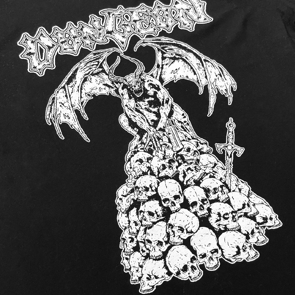 Dungeon Ritual Steel T Shirt - Black - closeup