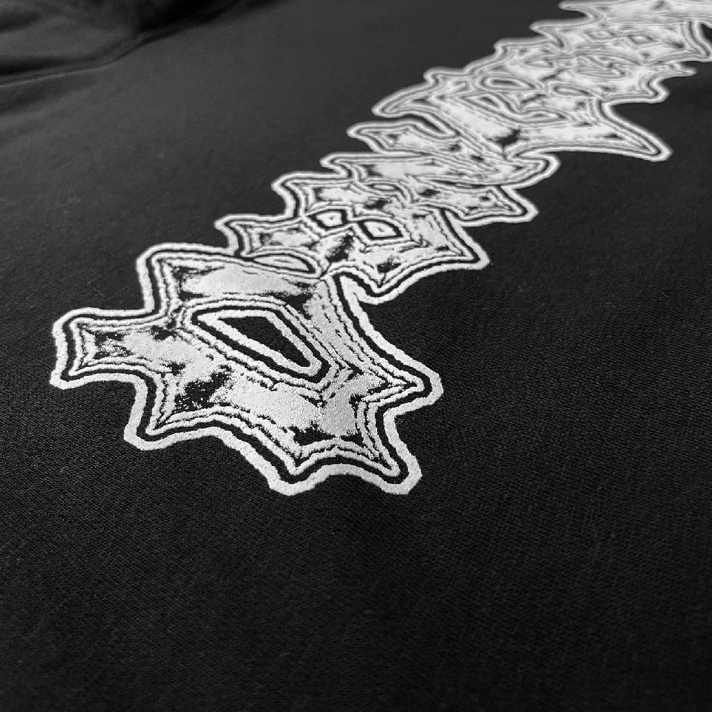 Dungeon Ritual Steel Hoodie - Black - closeup