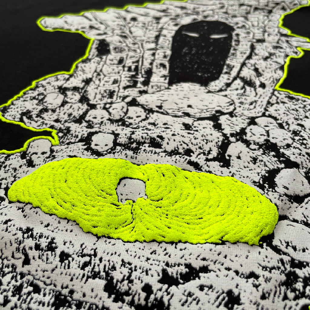 Dungeon Still Life L/S T Shirt - Black / Green - closeup