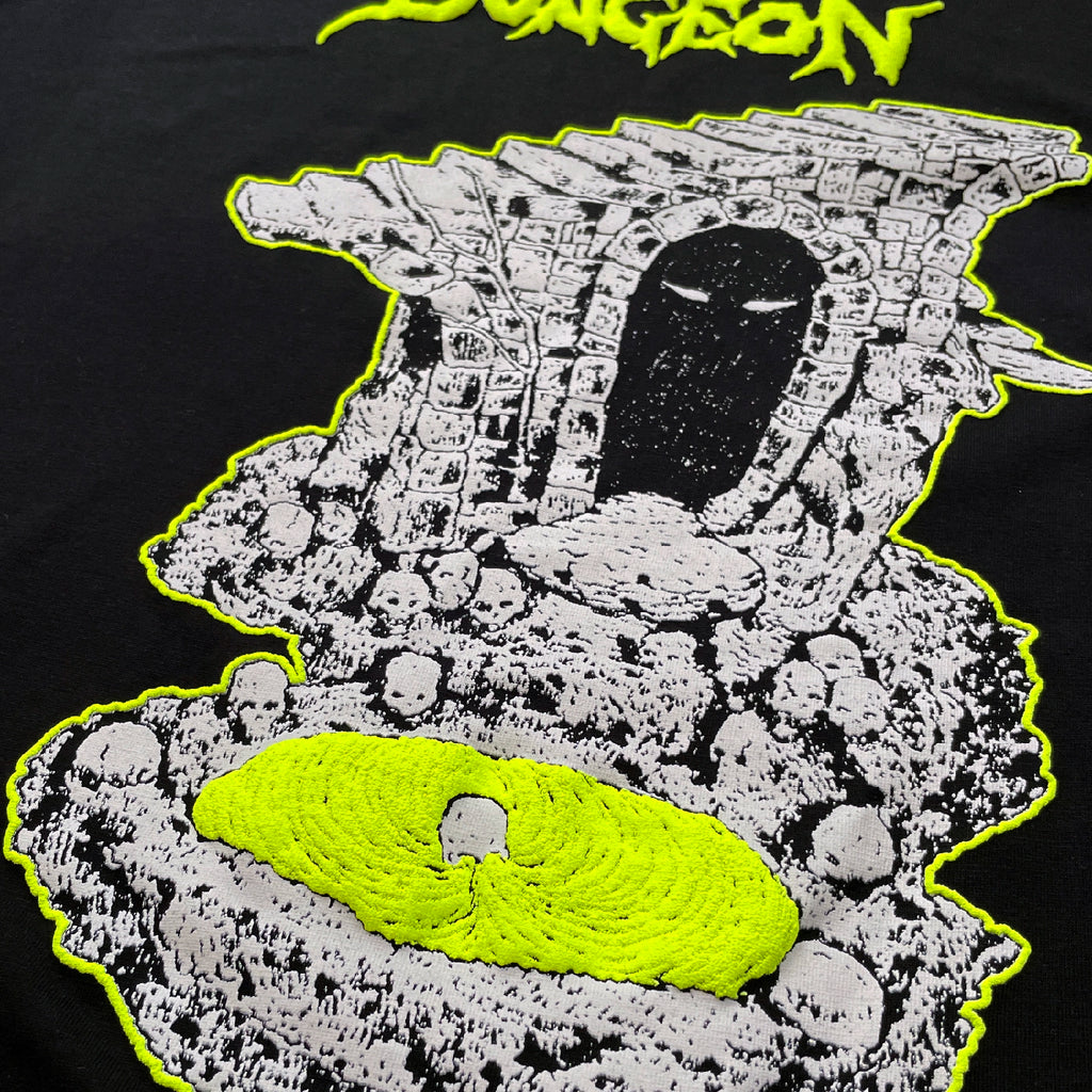 Dungeon Still Life L/S T Shirt - Black / Green - closeup2