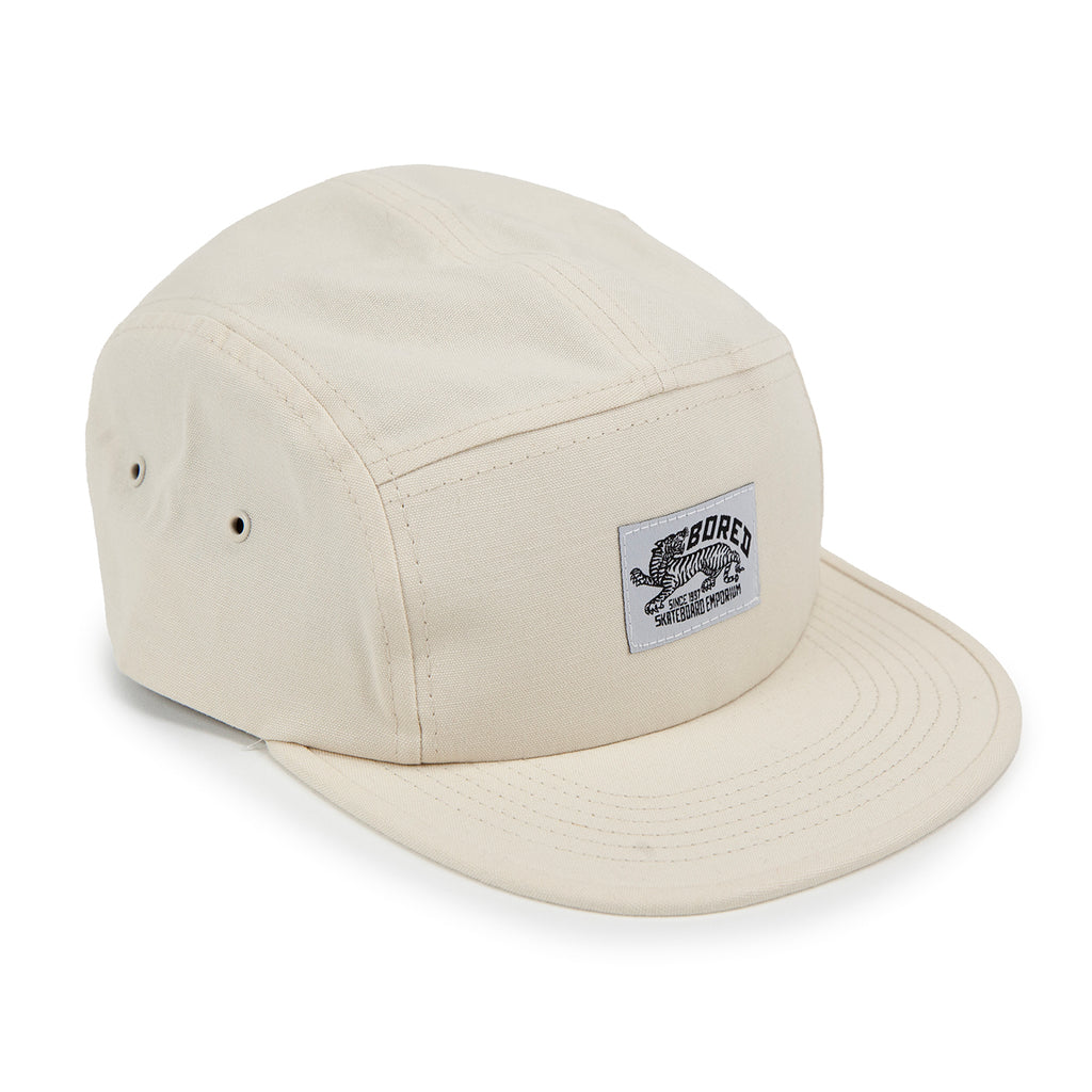 Bored of Southsea Daily Use 5 Panel Cap - Natural