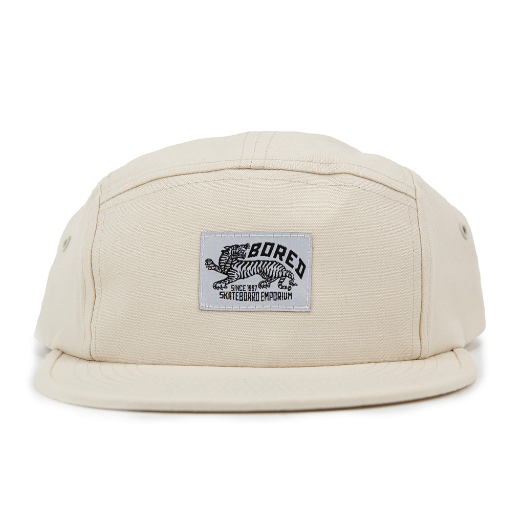 Bored of Southsea Daily Use 5 Panel Cap - Natural