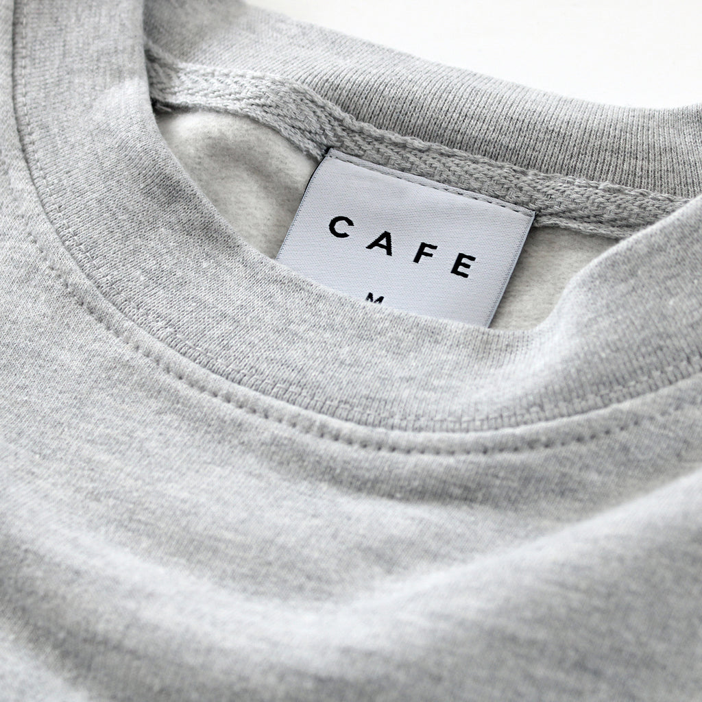 Skateboard Cafe Dancing Crewneck Sweatshirt - Heather Grey