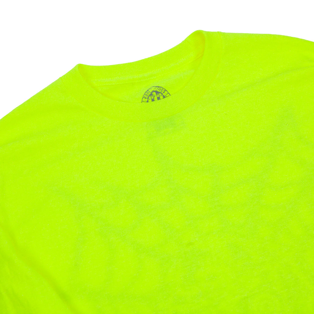 Dungeon Severed Survival L/S T Shirt - Safety Yellow - neck