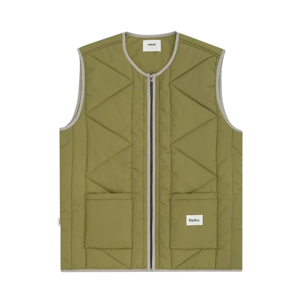 Parlez Elkins Gilet - Olive Green - main