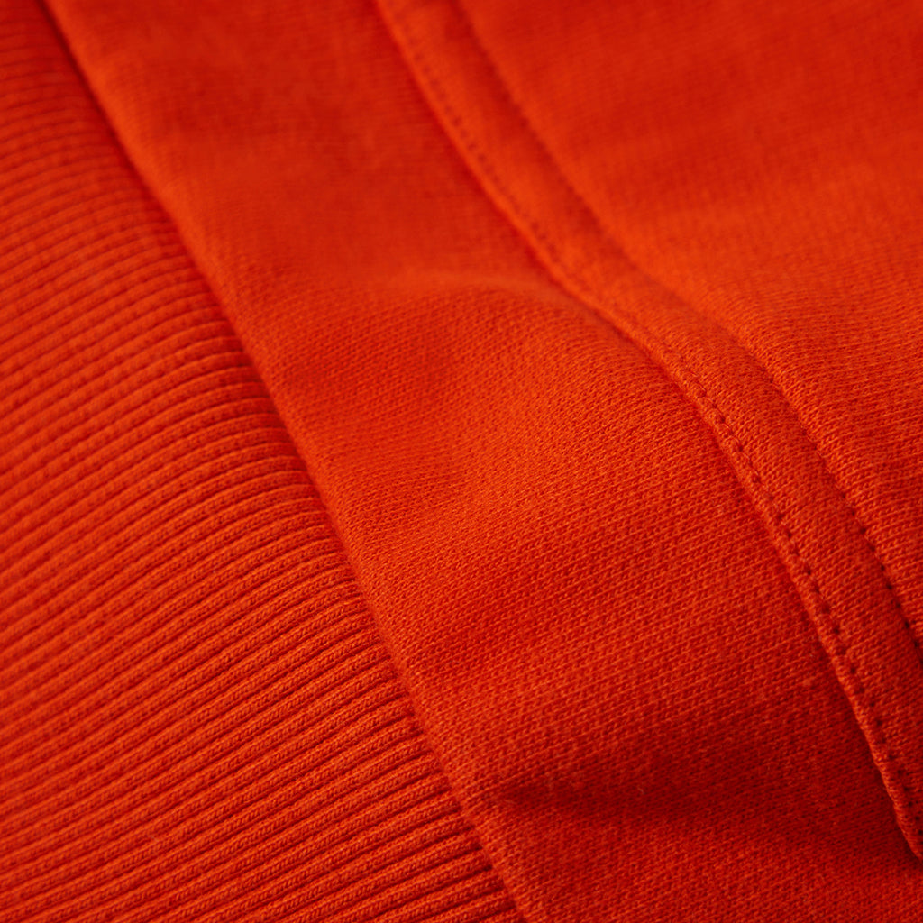 Brixton Embroidered Heavy Weight  Hoodie Trail Orange - Pocket 
