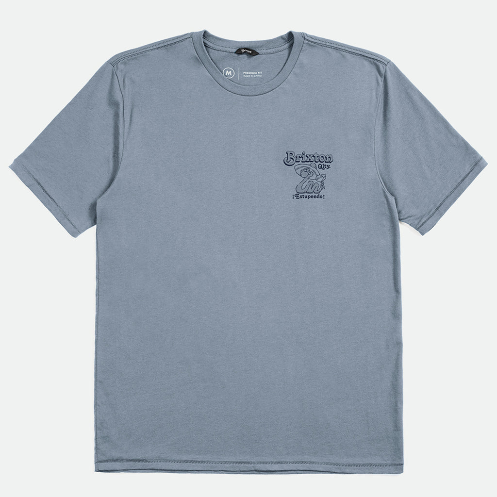 Brixton Estupendo T Shirt - Dusty Blue