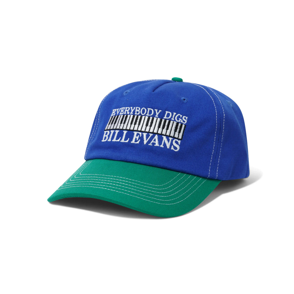 Butter Goods Everybody Digs 5 Panel Cap - Royal Blue / Kelly Green - front