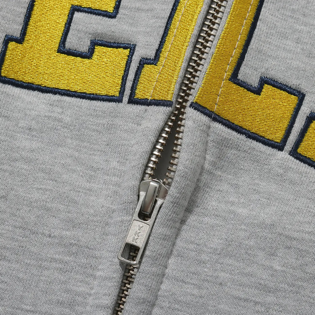 Helas Campus Full Zip Hoodie - Heather Grey