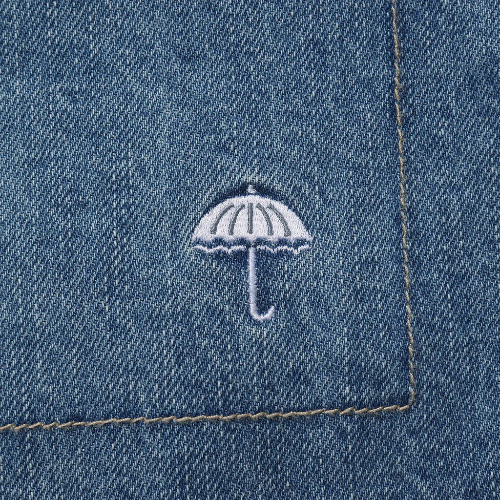 Helas Rentre Padded Denim Jacket - Light Blue Wash