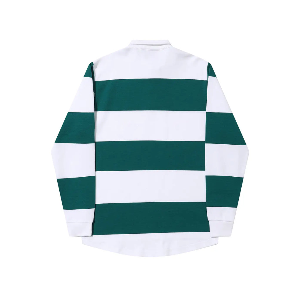 Helas Yard L/S Polo - Off White / Green