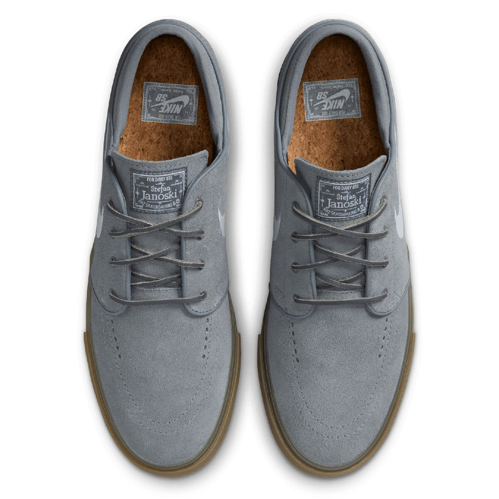 Nike SB Zoom Janoski OG+ Shoes - Cool Grey / White - Cool Grey - top